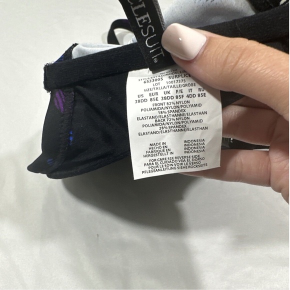 NWT Miraclesuit [ 38DD ] Spotted Surplice Bra Top + [‎ 14 ] Norma Jean Bottom - Picture 15 of 16